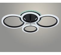 Люстра РОСТОК LI08449C/4 PR BK черный 72W+7W LED RGB 3000K-6000K d600 ПДУ(ИК) диммер, HN24 988383208