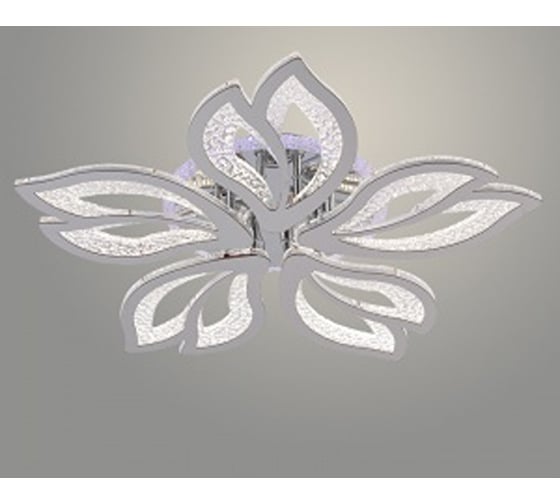 Люстра РОСТОК LI08420/5 PR CR хром 110W+7W LED RGB 3000-6500K d600 ПДУ(ИК) диммер, HN23 988032186 1