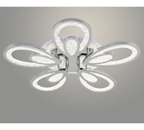 Люстра РОСТОК LI08421/5 PR CR хром 150W+8W LED RGB 3000-6500K d630 ПДУ(ИК) диммер, HN23 988033223 1