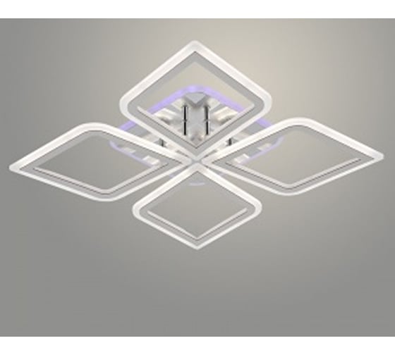 Люстра РОСТОК LI08460B/4 PR CR хром 96W+8W LED RGB 3000-6500K d675 ПДУ(ИК) диммер, HN23 988032177
