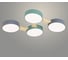 Люстра РОСТОК H0321A01/4 GN+GREY+WT+WOOD зеленый/белый/серый/дерево 4x24W LED d800 h50, GAN22 988020068 1