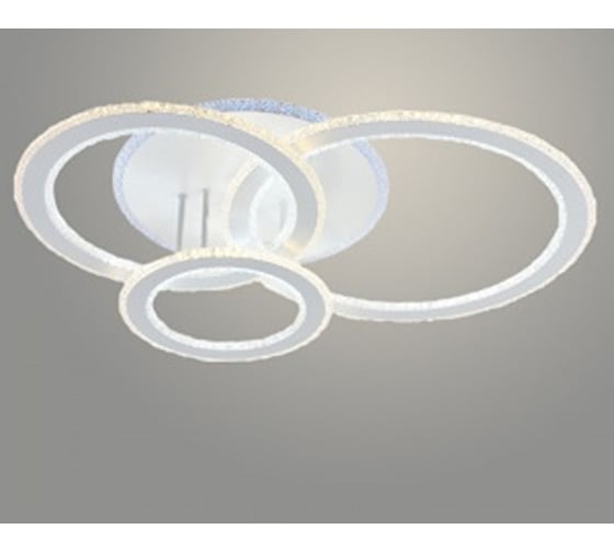 Люстра РОСТОК LI08416/3C PR WT белый 100W+10W LED RGB 3000-6500K d705 ПДУ(ИК) диммер, HN23 988369551 1