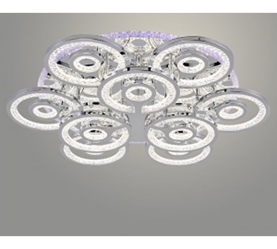 Люстра РОСТОК LI08419/6+3 PR CR хром 252W+14W LED RGB 3000-6500K d650 ПДУ(ИК) диммер, HN23 988032190 1