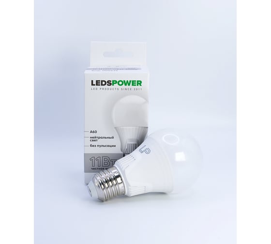 Светодиодная лампа LEDS POWER A60 E27 11Вт 4000К 006635
