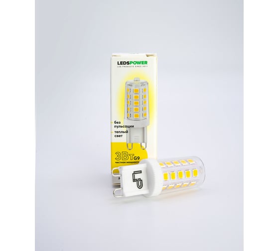 Светодиодная лампа LEDS POWER G9 3Вт 3000К 007014