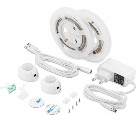 Подсветка для 2-спальной кровати ГЕЛЕОС лента 2x1,2м, комплект 220V/12V, LED-BL1-Doublebed