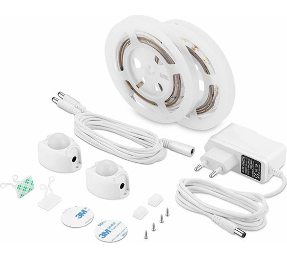 Подсветка для 2-спальной кровати ГЕЛЕОС лента 2x1,2м, комплект 220V/12V, LED-BL1-Doublebed