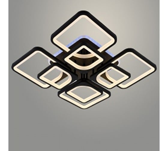 Люстра РОСТОК MX010005/4+4B PR BK черный 224W+10W LED RGB 3000-6500K d600 ПДУ(ИК) диммер, HN23 988371445 1