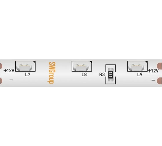 Лента светодиодная SWG бокового свечения SMD 315, 120 LED/м, 9,6 Вт/м, 12В, IP67 00-00003307