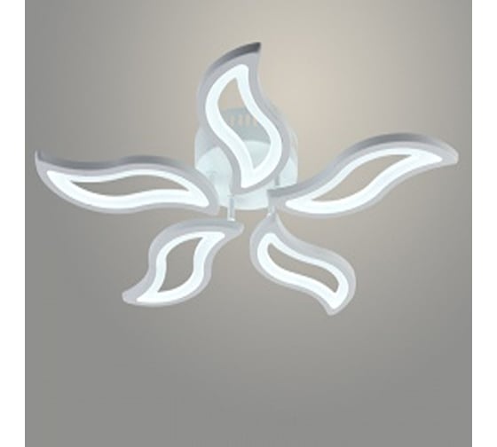 Люстра РОСТОК LI08461/5 PR WT белый 110W LED 3000-6500K d600 ПДУ(ИК) диммер, HN22 988023607 1