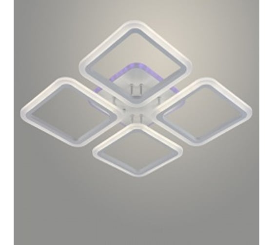 Люстра РОСТОК LI08822/4A PR WT белый 104W+8W LED RGB 3000-6500K d560 ПДУ(ИК) диммер, HN22 988027709