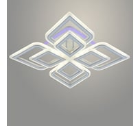Люстра РОСТОК LI08464C/4 PR WT+CR белый/хром 152W+8W LED RGB 3000-6500K d675 ПДУ(ИК) диммер, HN23 988032182