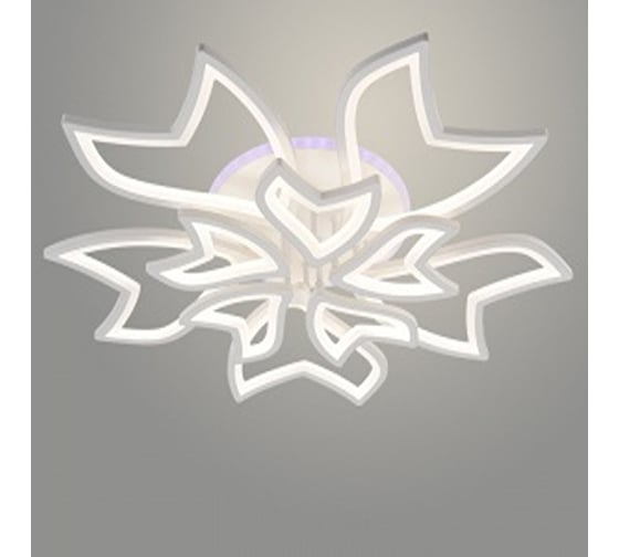 Люстра РОСТОК LI09822C/5+5A PR WT белый 270W+8W LED RGB 3000K-6000K d785 ПДУ(ИК) диммер, HN24 988383280