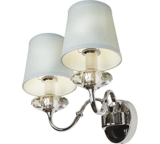 Настенный светильник iLAMP Dolce Vita никель+голубой W2345-2 nic