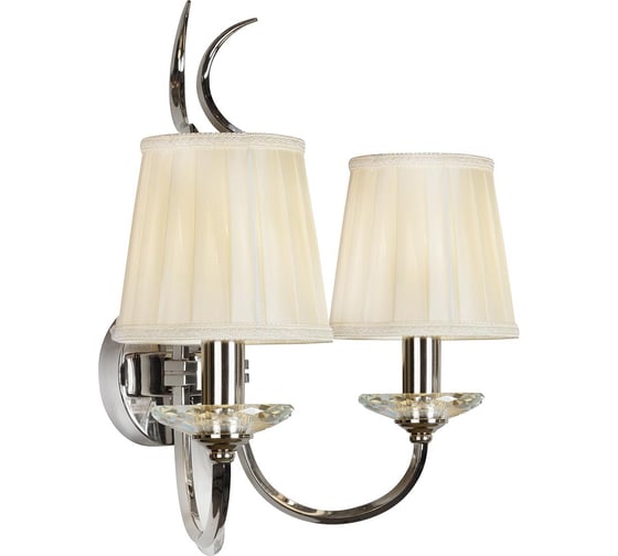 Настенный светильник iLAMP Charm никель+бежевый W2508-2 nic