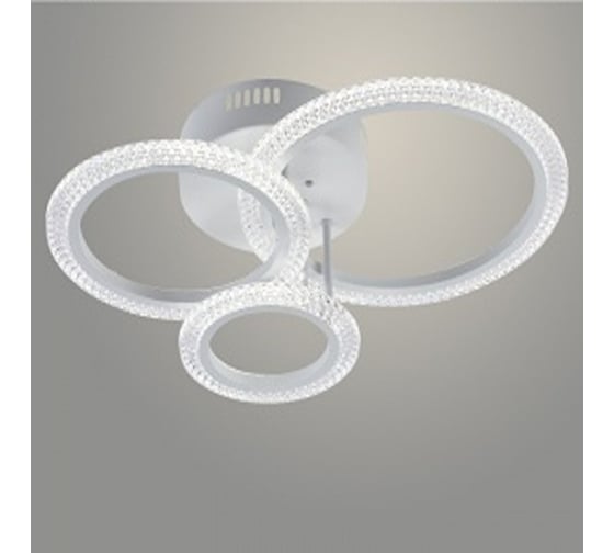 Люстра РОСТОК LI08488C/3 PR WT белый 66W LED 3000-6500K d500 ПДУ(ИК) диммер, HN22 988023466