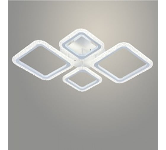 Люстра РОСТОК LI08899/2+2 PR WT белый 84W LED 3000-6500K d755 ПДУ(ИК) диммер, HN22 988023565 1