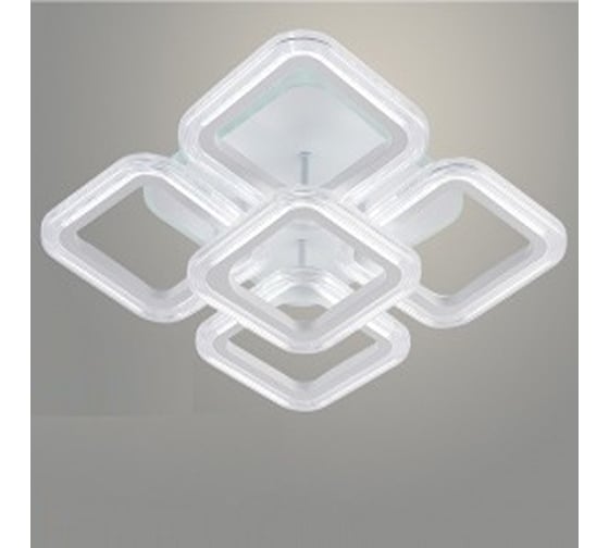 Люстра РОСТОК LI09826A/4+1 PR WT белый 80W+8W LED RGB 3000-6500K d395 ПДУ(ИК) диммер, HN23 988371488