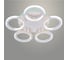 Люстра РОСТОК LI09820A/5 PR WT белый 90W+8W LED RGB 3000-6500K d525 ПДУ(ИК) диммер, HN23 988371575 1