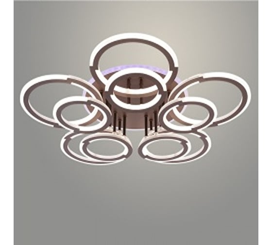 Люстра РОСТОК LI09820C/5+5B PR COF кофе 220W+10W LED RGB 3000K-6000K d730 ПДУ(ИК) диммер, HN24 988383259 1