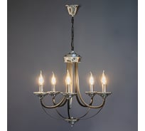 Люстра РОСТОК MDD030210/5 BK+CH черный+хром 5x40W E14 d515 h515, SHGN22 988024924