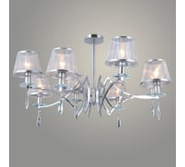 Люстра РОСТОК MD40635/8 CR+SL хром/серебряный абажур 8x40W E14 d870 h460 crst, SN23 988034428