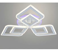Люстра РОСТОК LI08464C/3 PR WT+CR белый/хром 114W+7W LED RGB 3000-6500K d675 ПДУ(ИК) диммер, HN23 988032181