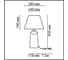 Настольная лампа LUMION E27 1*60W SINNA 8211/1T 7