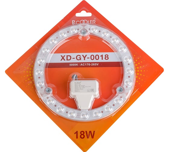 Сменный светодиодный модуль Pccooler 18 Вт, 5000К, 1450Лм LED XD-GY-0018