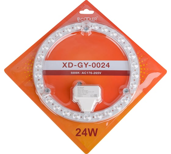 Сменный светодиодный модуль Pccooler 24 Вт, 5000К, 2050Лм LED XD-GY-0024