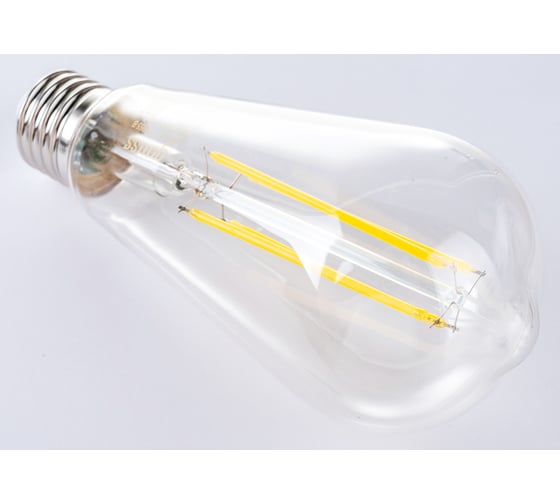 Лампа Gauss Filament ST64 10W 970lm 4100К Е27 LED 1/10/40 157802210