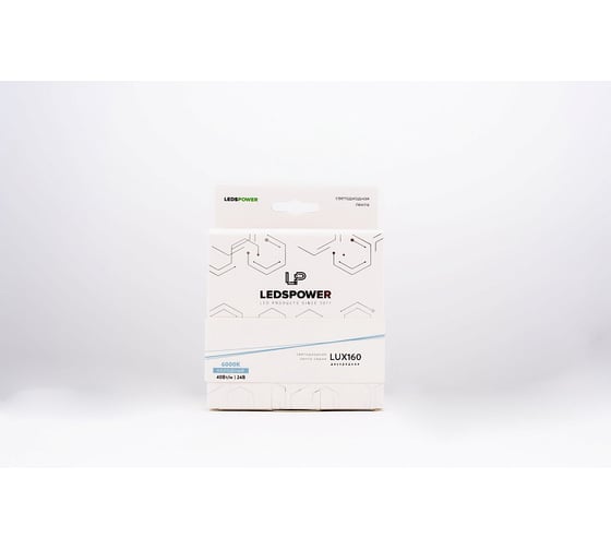 Светодиодная лента двухрядная LEDS POWER 2835 320/м (40Вт/м) 24В холодная LUX160 006055