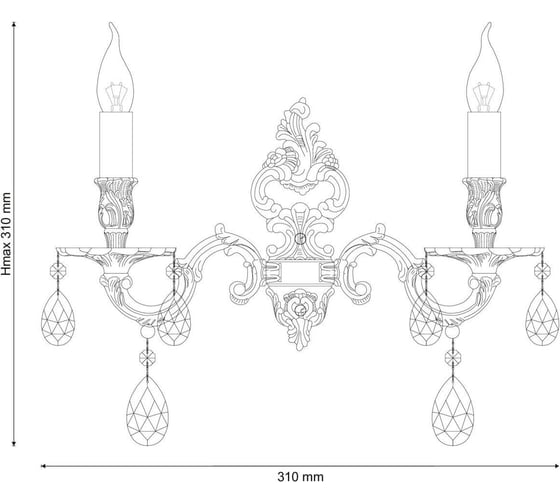 Бра Lucia Tucci BARLETTA W1730.2 antique