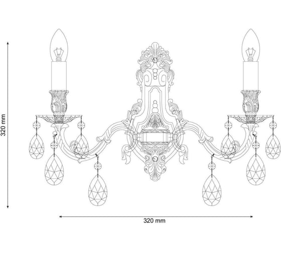 Бра Lucia Tucci FIRENZE W141.2 antique