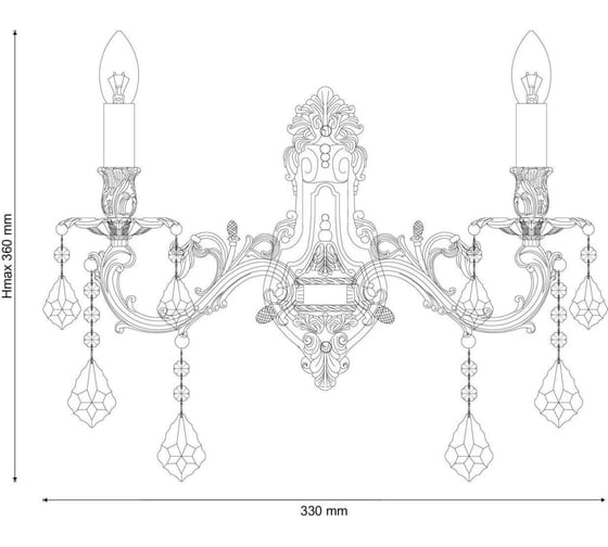 Бра Lucia Tucci BARLETTA W122.2 antique