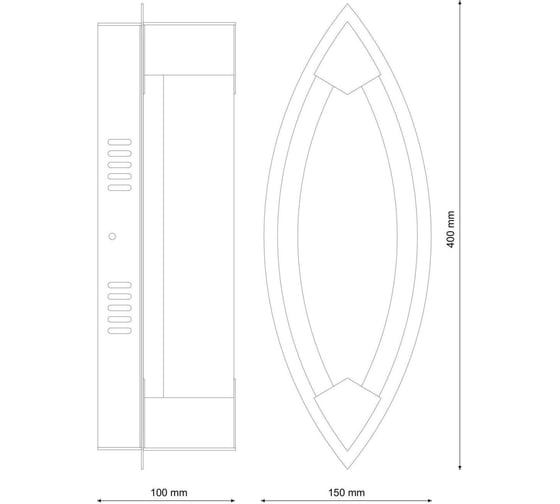 Настенный светодиодный светильник Lucia Tucci MODENA W172.1 Large LED400