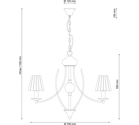 Подвесная люстра Lucia Tucci MILANO 115.6