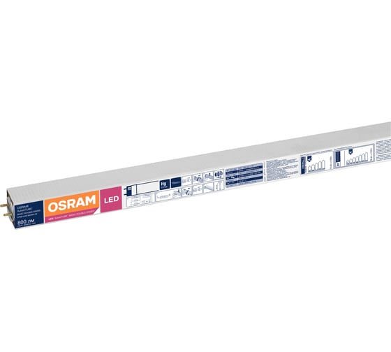 Светодиодная трубчатая лампа OSRAM SubstiTUBE Basic G13 9W замена 18 Вт нейтральный белый свет 4058075377486