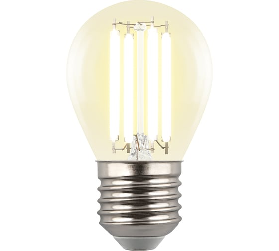 Лампа светодиодная прозрачная Uniel LED-G45-4W/3000K/E27/CL GLY01TR UL-00011940