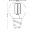 Лампа светодиодная прозрачная Uniel LED-G45-4W/3000K/E27/CL GLY01TR UL-00011940 5