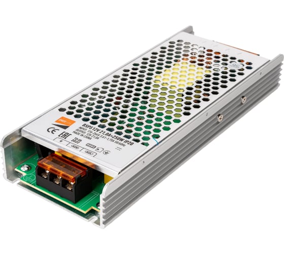 Блок питания для светодиодной ленты Jazzway 250Вт 21А 12В IP20 BSPS металл 1001238A