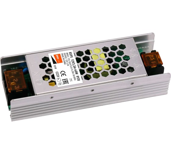 Блок питания для светодиодной ленты Jazzway 40Вт 3.3А 12В IP20 BSPS 3329334A