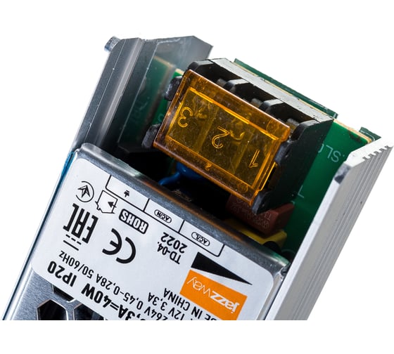 Блок питания для светодиодной ленты Jazzway 40Вт 3.3А 12В IP20 BSPS 3329334A