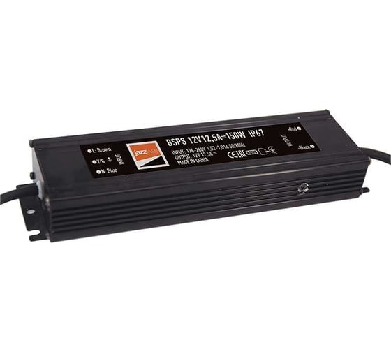 Блок питания для светодиодной ленты Jazzway 200Вт 16.5А 12В IP20 BSPS 3329297A