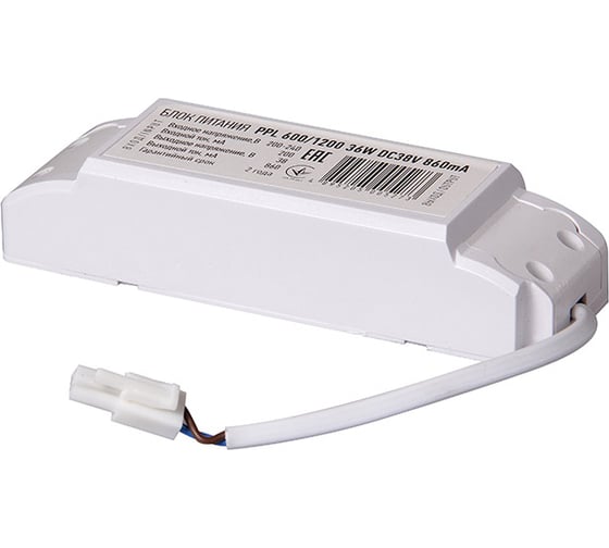 Драйвер Jazzway 860мА для PPL 600/1200 36w DC 38v 5005273 1