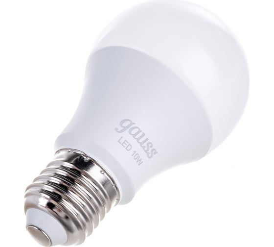 Лампа Gauss A60 10W 920lm 6500K Е27 шаг. диммирование LED 102502310-S