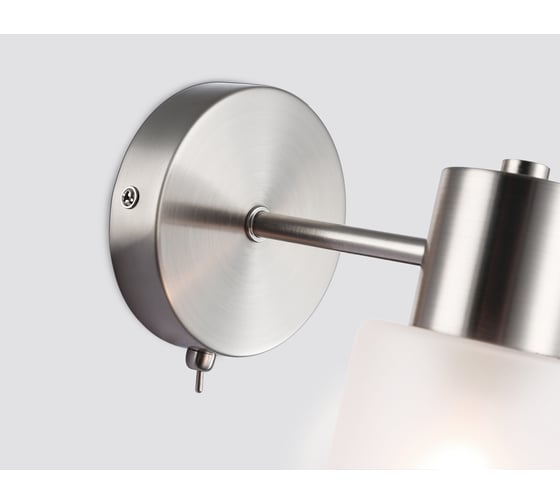 Настенный светильник Ambrella light с выключателем на корпусе SN сатин E14 max 40W 175*100*195 TR9578