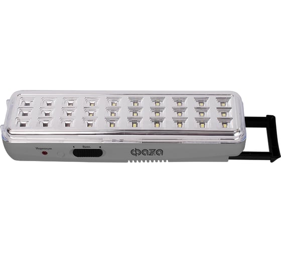 Фонарь-светильник ФАZА аккумуляторный AccuF9-L30-gy IP20 110лм аварийный ударопрочный 2 режима: 100проц. 190лм/60проц. сер. 5027664