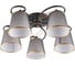Люстра HIPER 5хE27х60Вт BLACK/GOLD H055-5 1