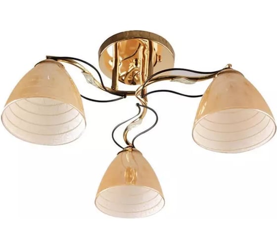 Люстра HIPER 3хE27х60Вт GOLD/CHROME H011-3 1